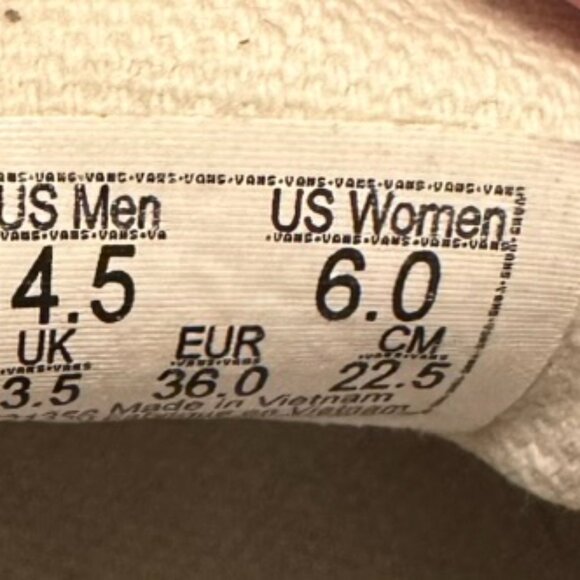 Rare Vans Classic Sticker Mash Up Slip-Ons - Size 6W/4.5M - Picture 7 of 7